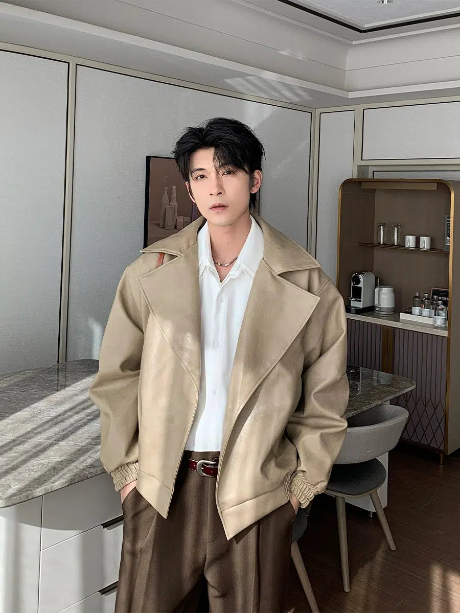 Leather Bomber Jacket