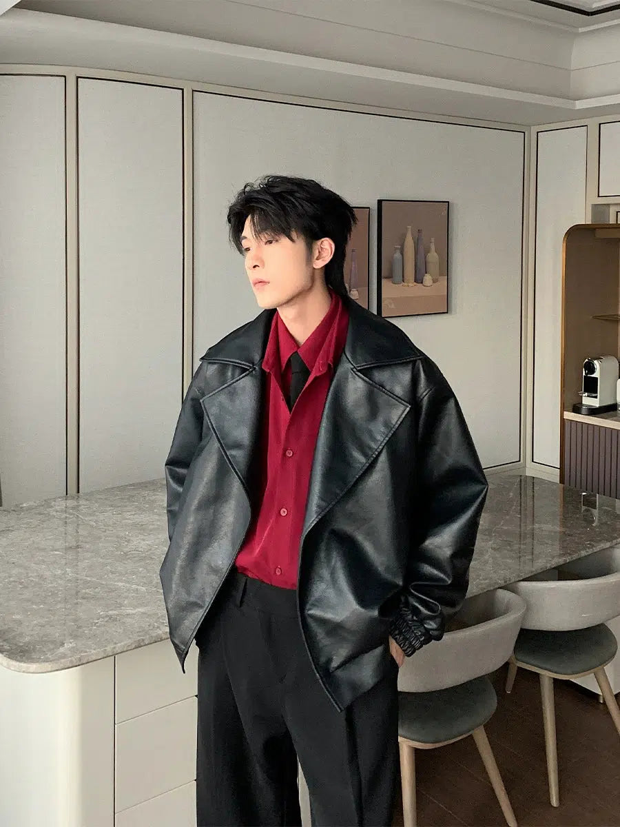 Leather Bomber Jacket