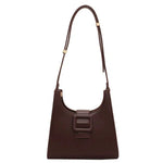 Leather Buckle Shoulder Bag