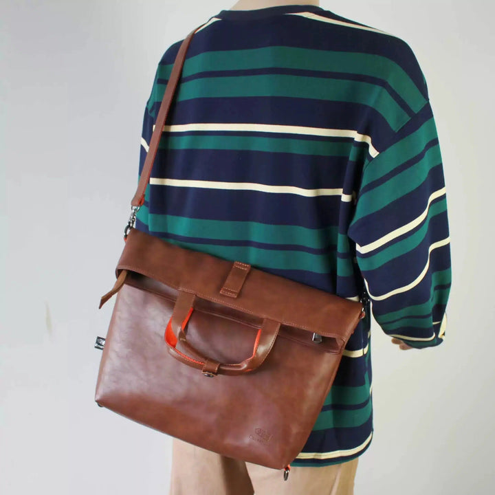 Leather Crossbody Backpack