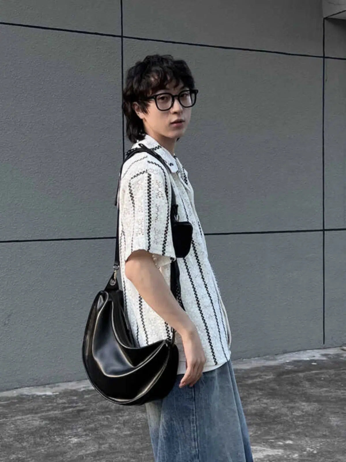 Leather Large Messenger Bag