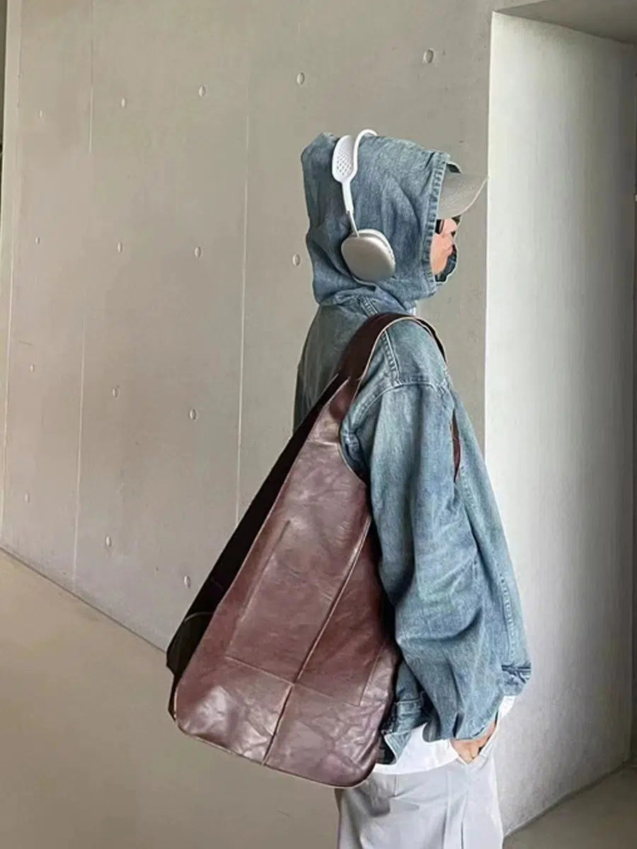 Leather Shopping Bag