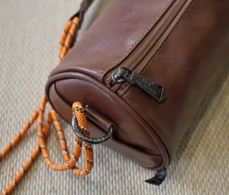 Leather Shoulder Bag with Adjustable Strap