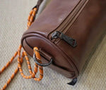 Leather Shoulder Bag with Adjustable Strap