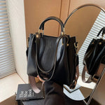Leather Shoulder Strap Tote Bag