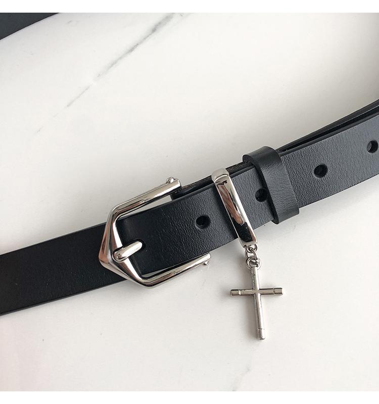 Leather Thin Belt.