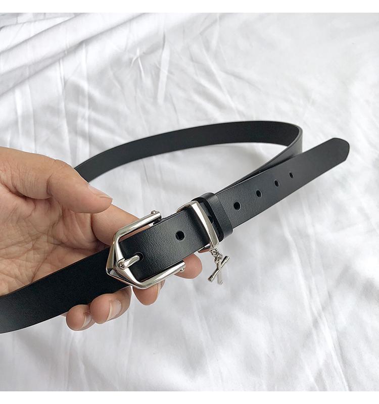 Leather Thin Belt.