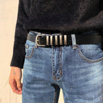 Leather Thin Belt.