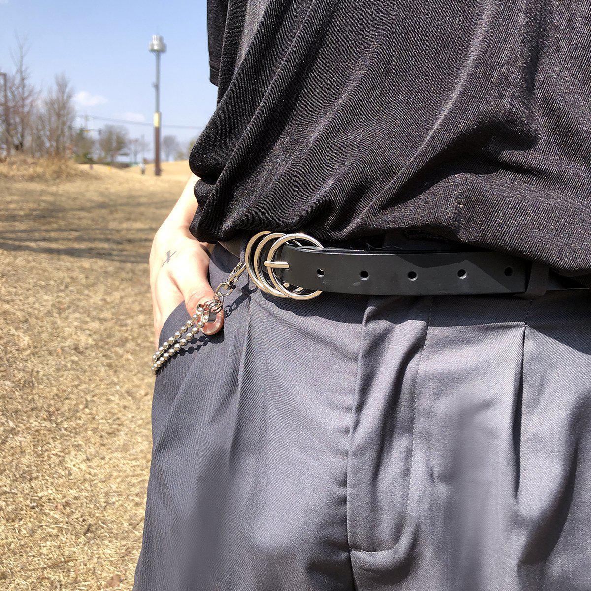 Leather Thin Belt.
