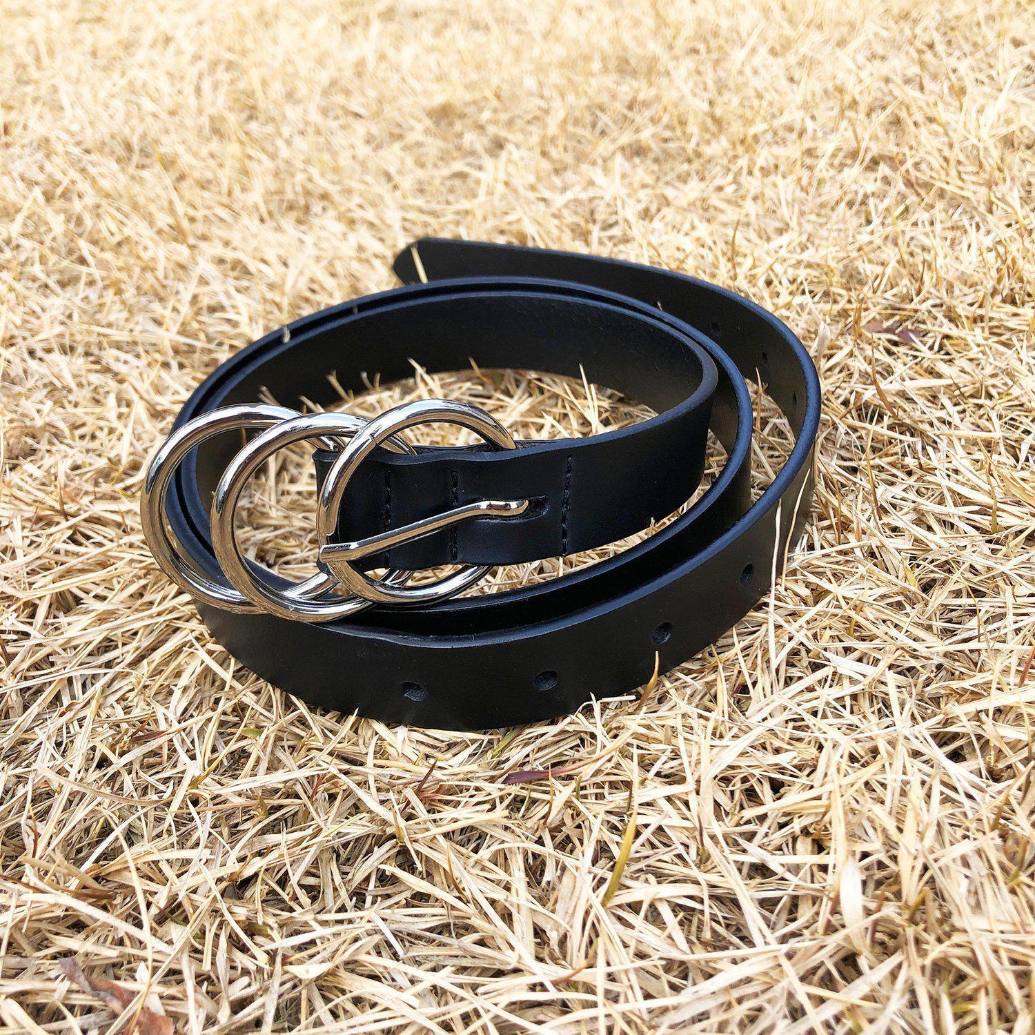 Leather Thin Belt.