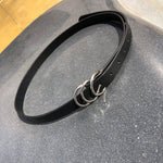 Leather Thin Belt.