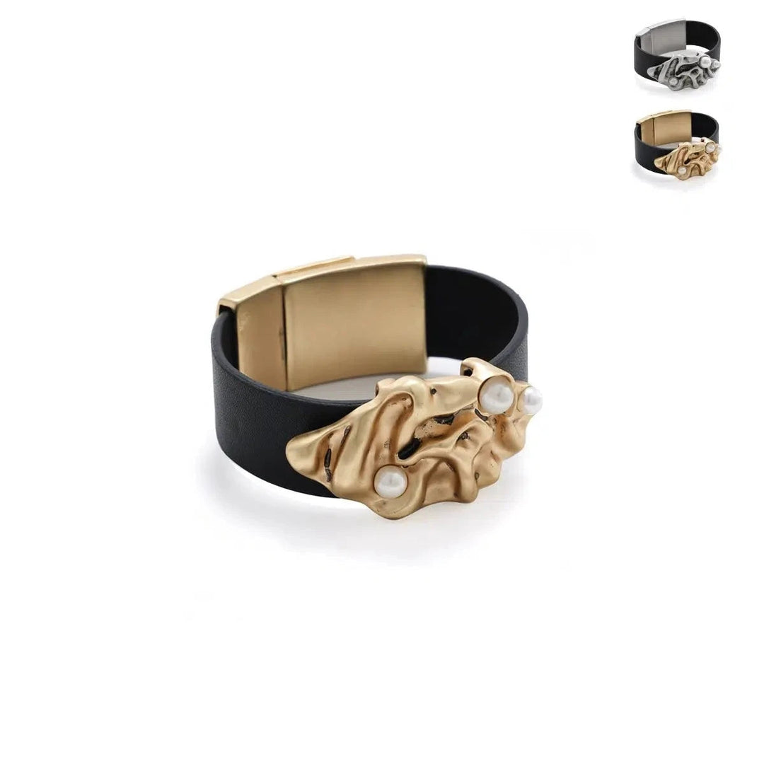 Leather Wide Bracelet