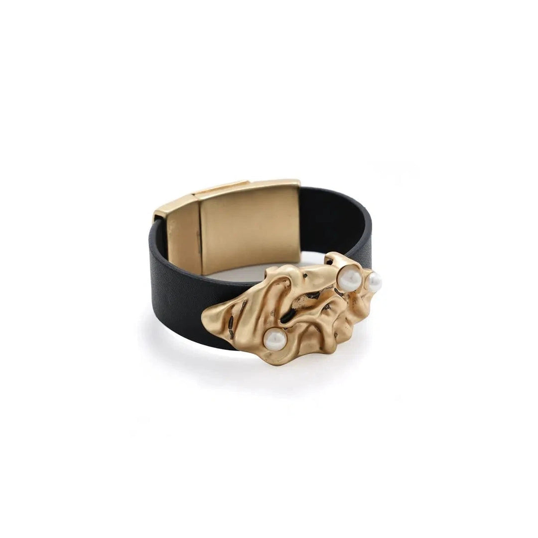 Leather Wide Bracelet