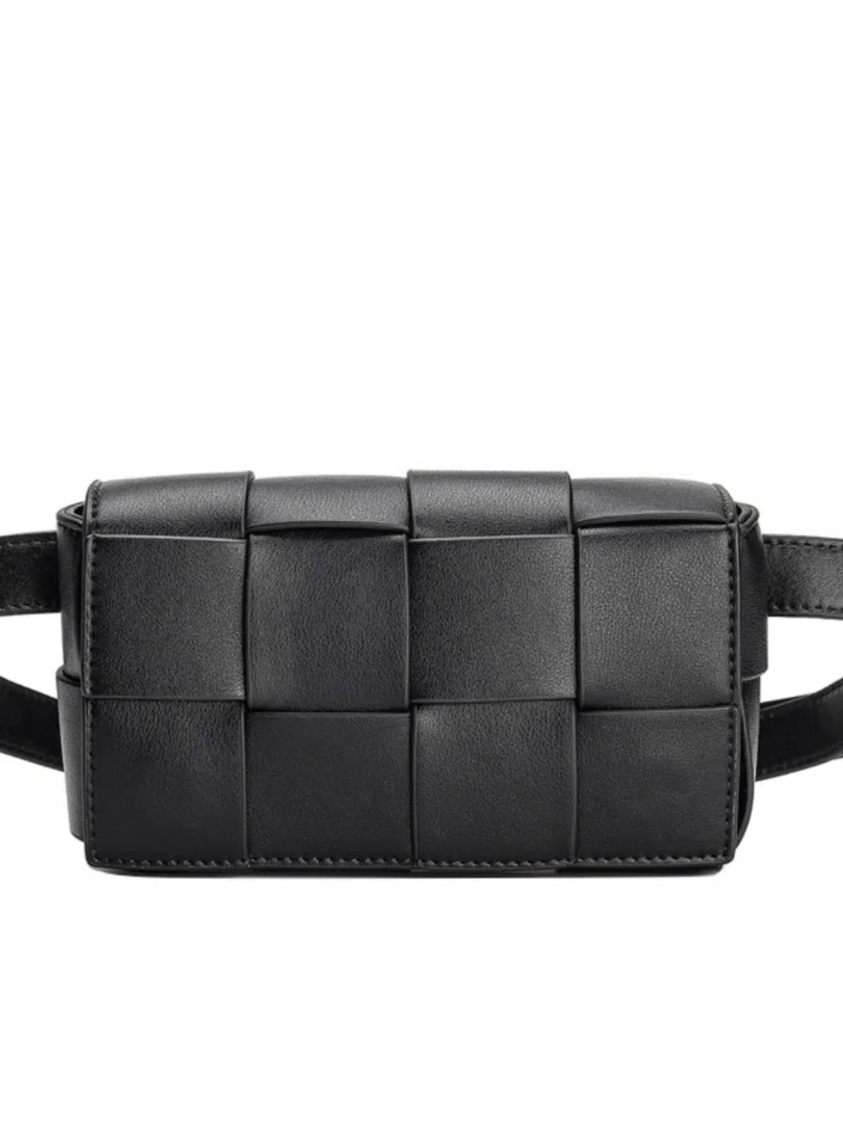 Leather Woven Crossbody Bag