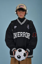 Letter Embroidered Baseball Uni Sweatshirt