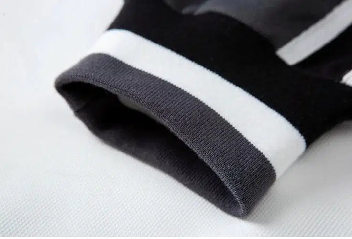 Letter Embroidery Contrasting Color Sweatshirt