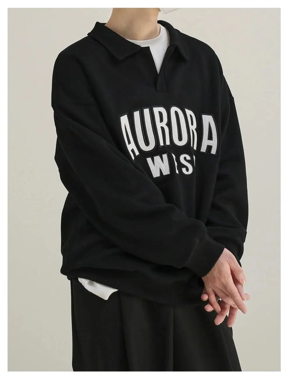 Letter Embroidry Sweatshirt