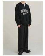 Letter Embroidry Sweatshirt