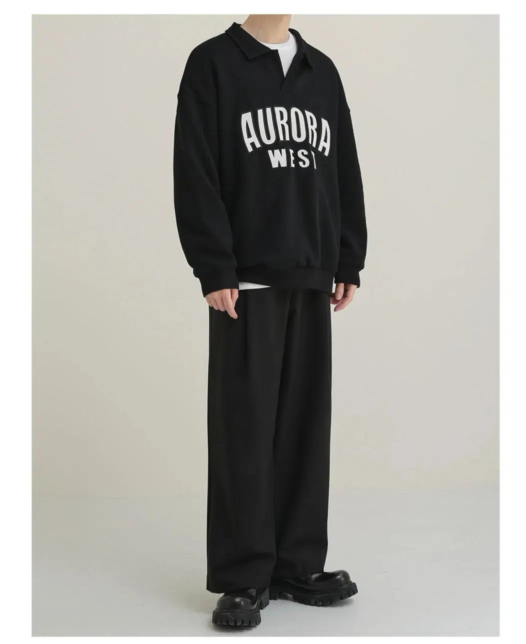 Letter Embroidry Sweatshirt