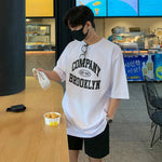 Letter Foaming Printing T-shirt