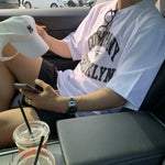 Letter Foaming Printing T-shirt