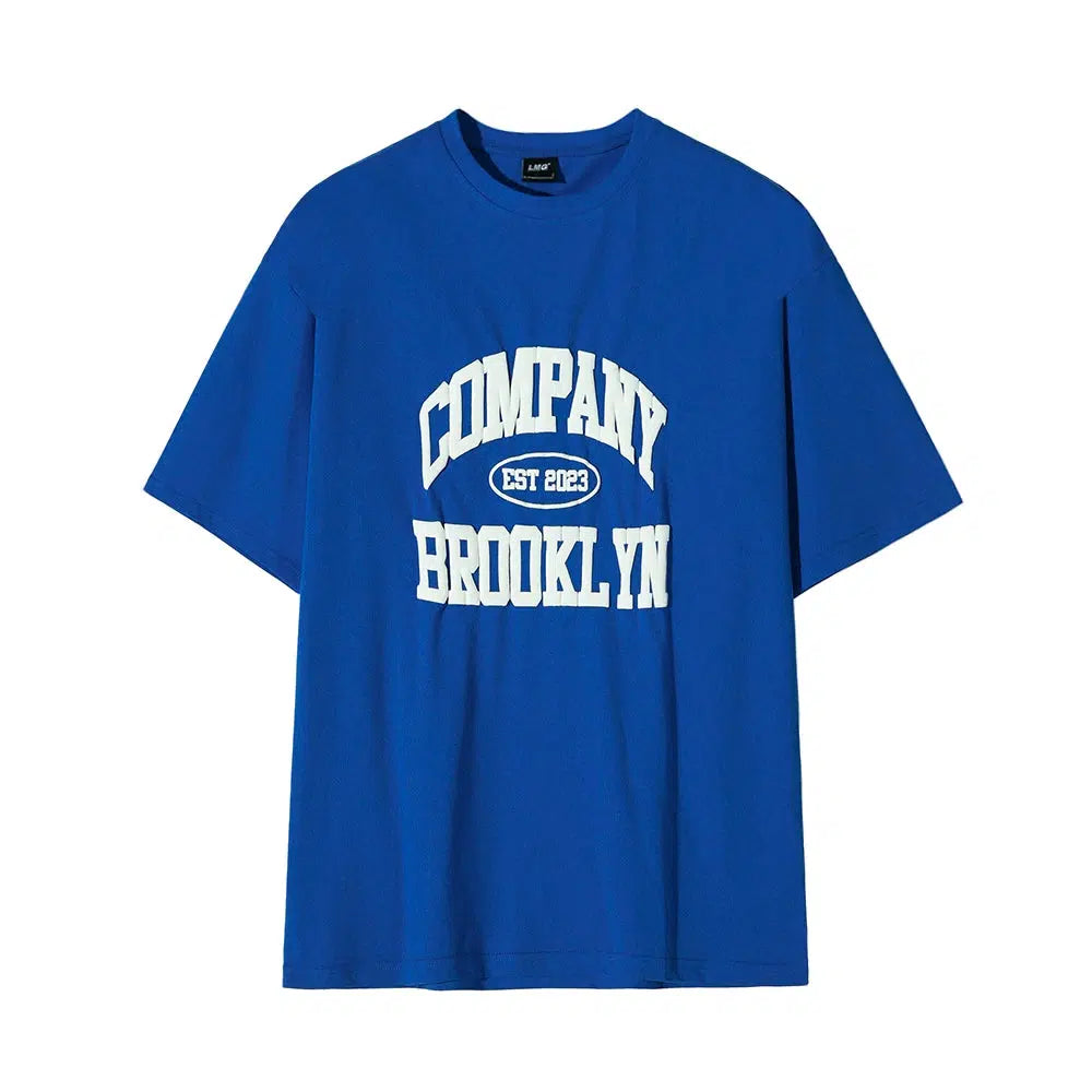 Letter Foaming Printing T-shirt