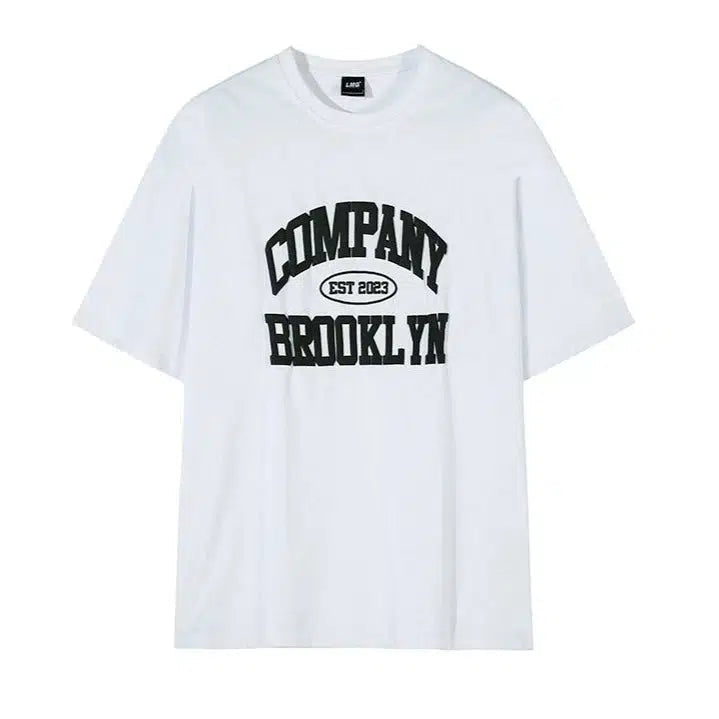 Letter Foaming Printing T-shirt
