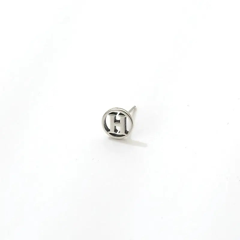 Letter H Stud Earrings