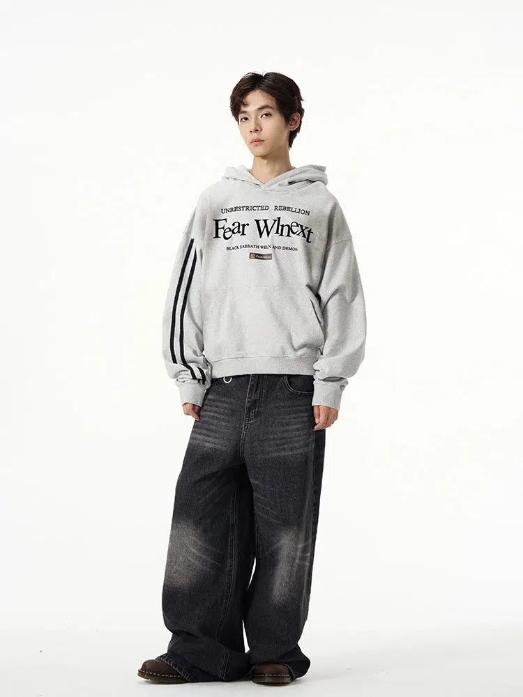 Letter Print Hooded Sweatshirt