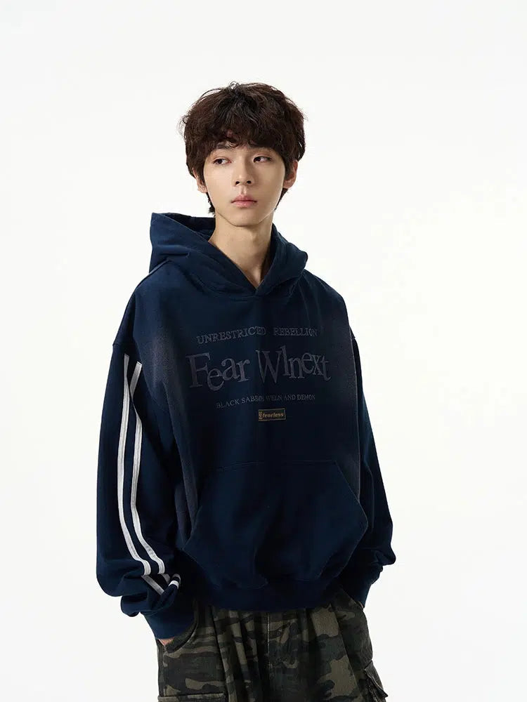 Letter Print Hooded Sweatshirt