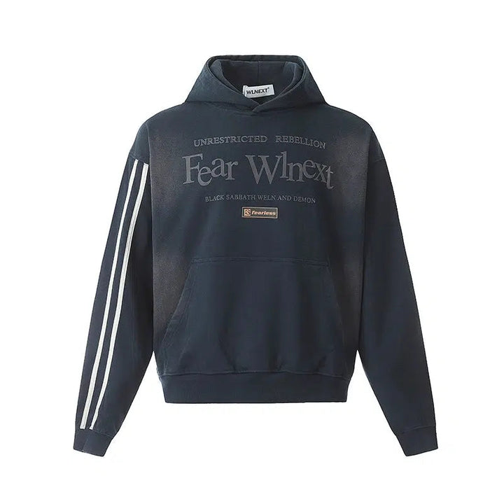 Letter Print Hooded Sweatshirt