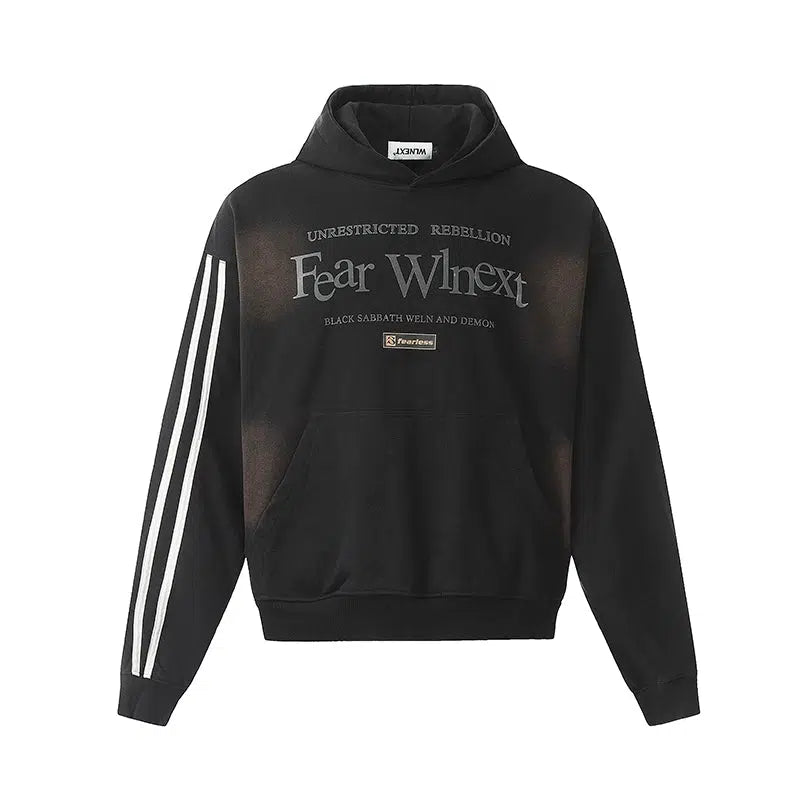 Letter Print Hooded Sweatshirt
