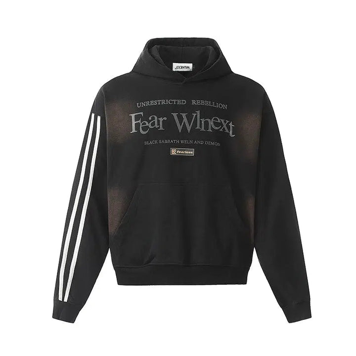 Letter Print Hooded Sweatshirt