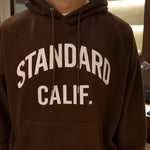 Letter Printed Hooded Sweatshirt