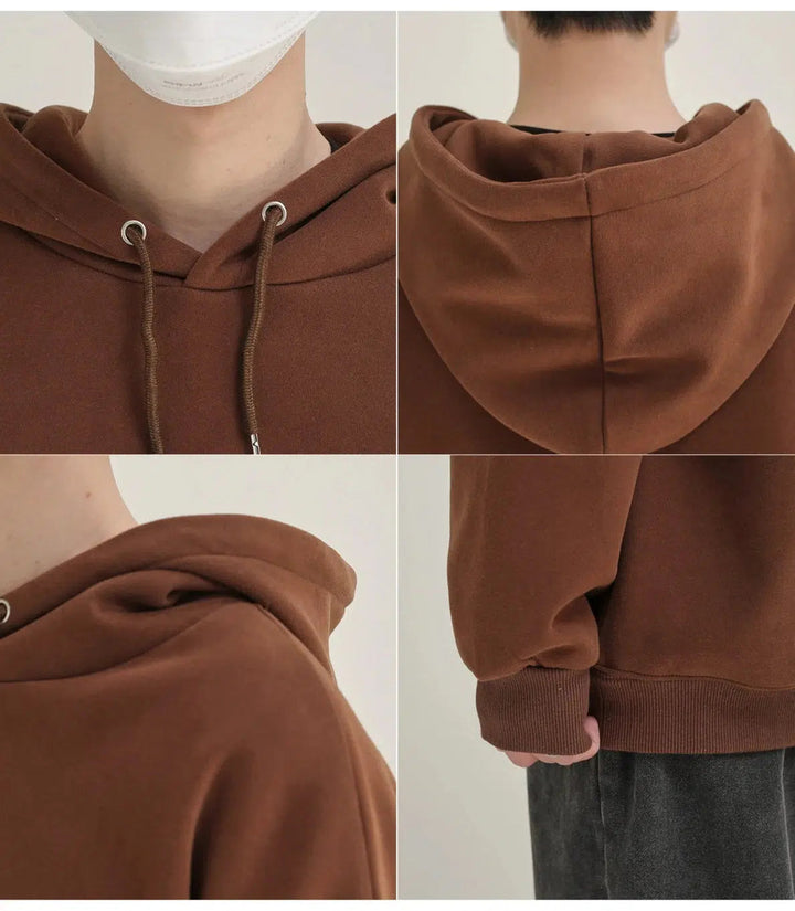 Letter Printed Hooded Sweatshirt