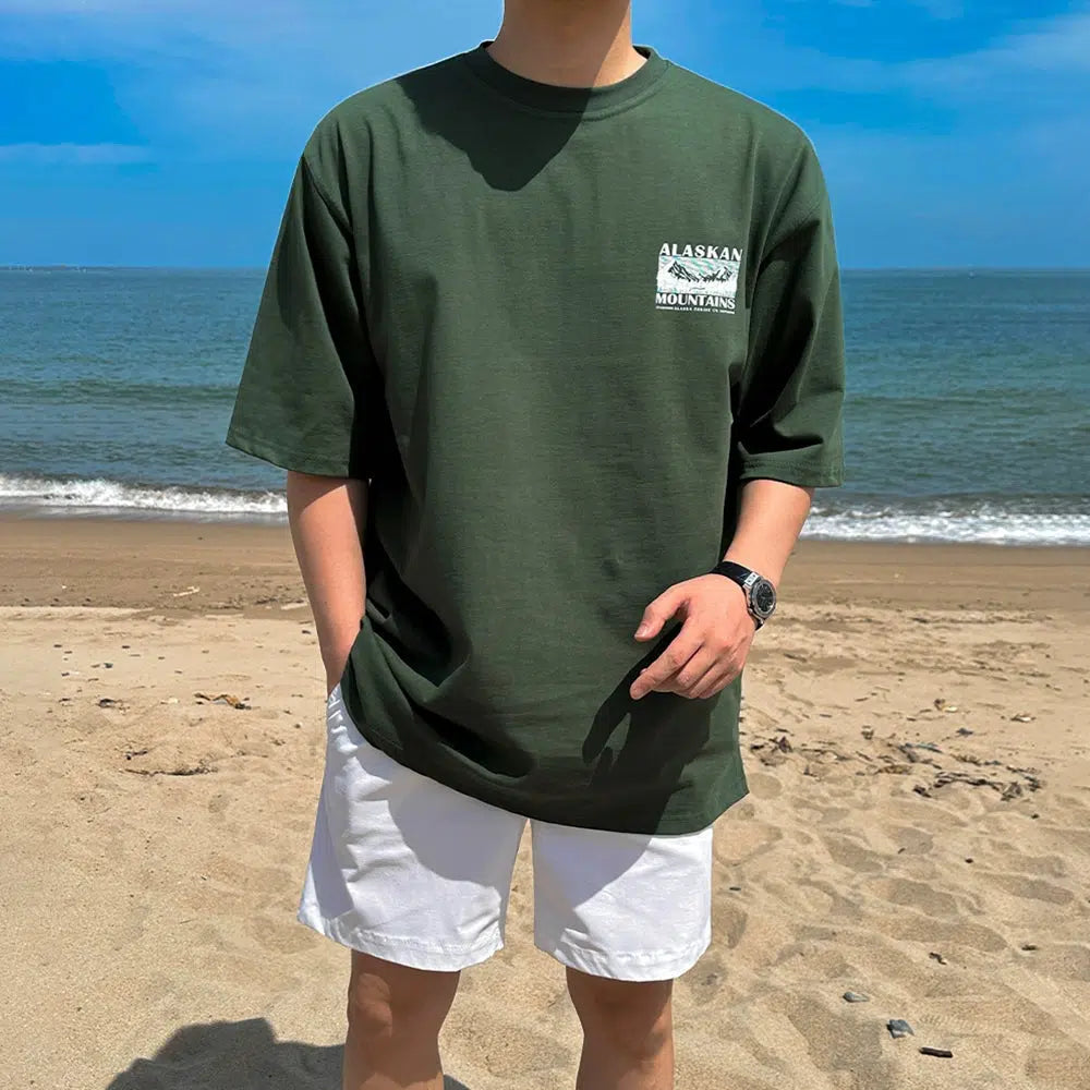 Letter Printed Short Sleeve T-shirt