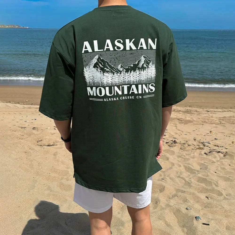 Letter Printed Short Sleeve T-shirt