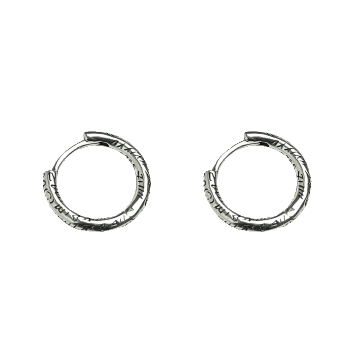 Lettered Hoop Earrings