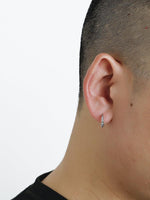 Lettering Twisted Hoop Earrings