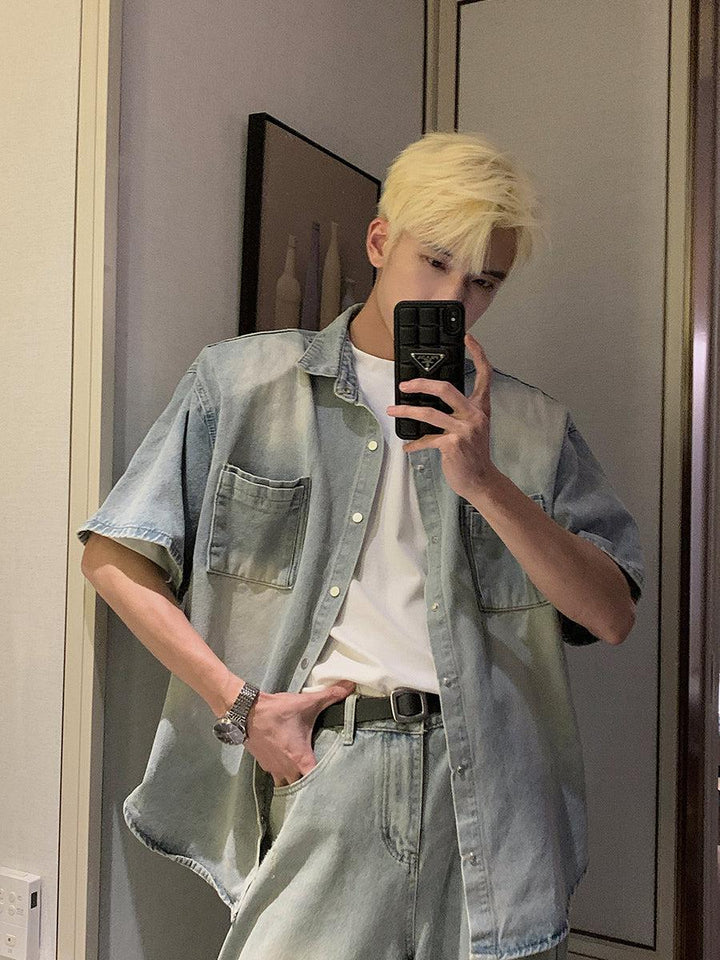 Light Blue Denim Suit
