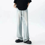 Light Blue Drape Drawstring Pants