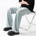 Light Blue Drape Drawstring Pants