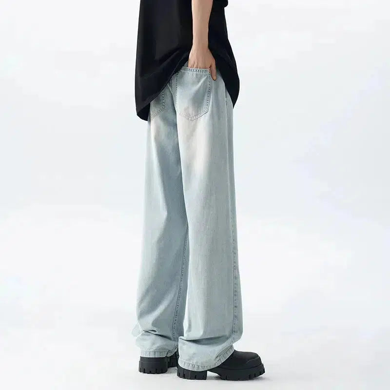 Light Blue Drape Drawstring Pants