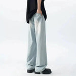 Light Blue Drape Drawstring Pants