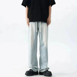 Light Blue Drape Drawstring Pants