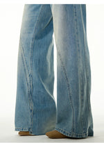 Light Blue High Waisted Wide Leg Jeans