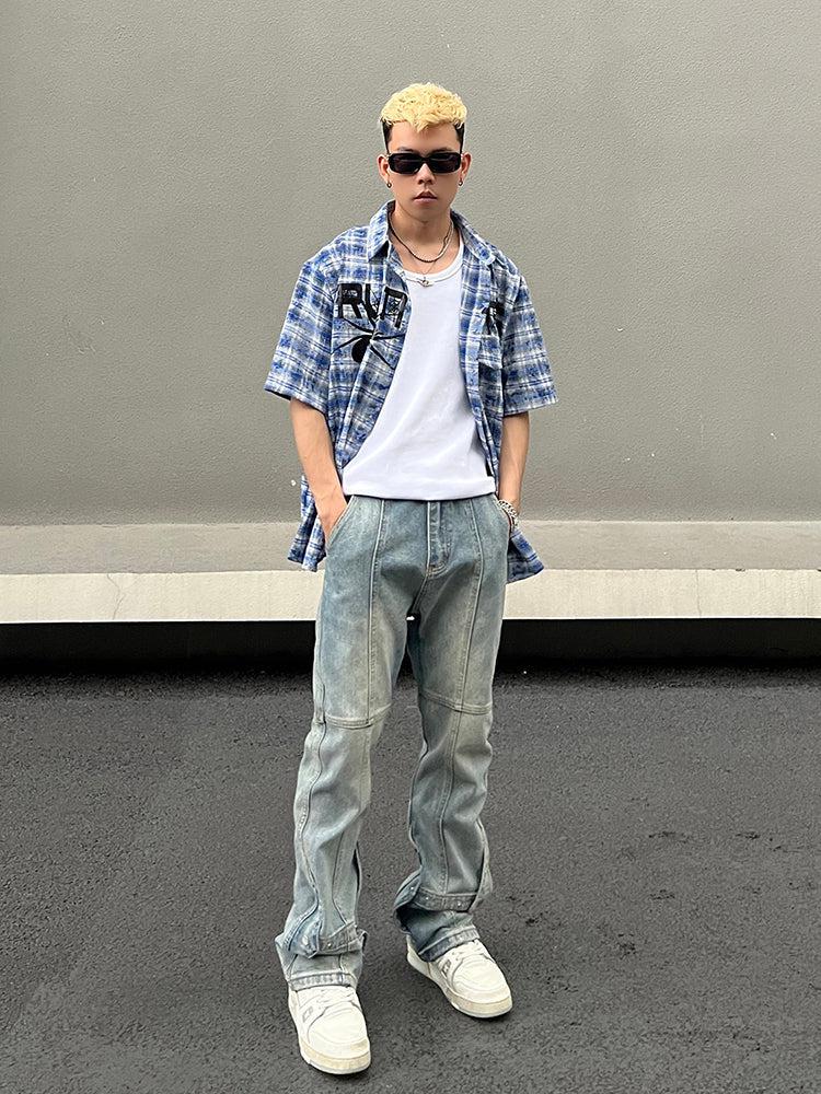 Light Blue Straight Jeans