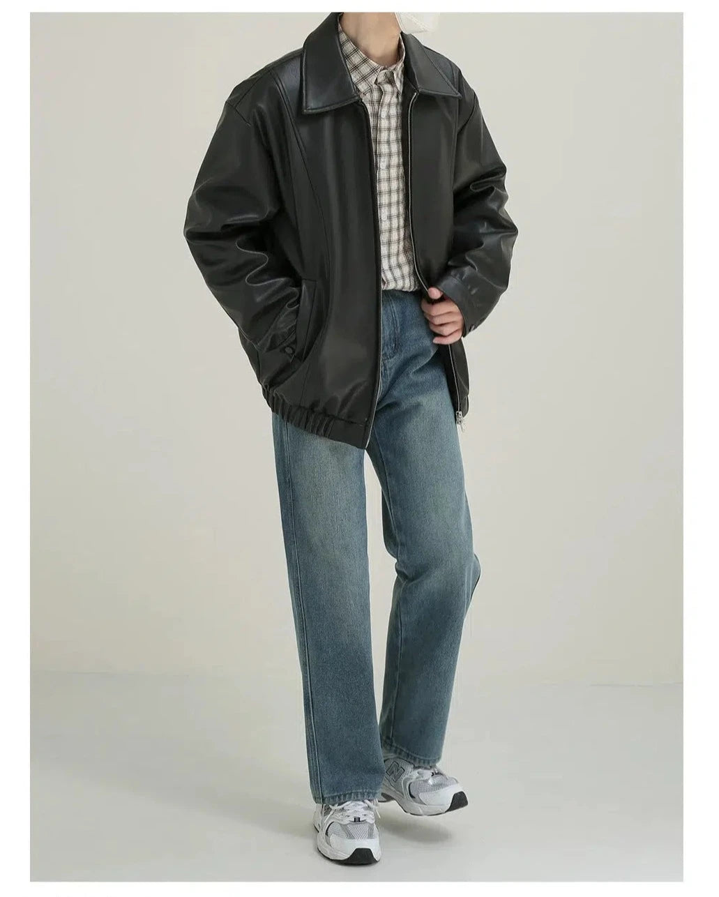 Light Blue Straight-leg Jeans