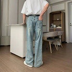 Light Blue Straight-leg Jeans