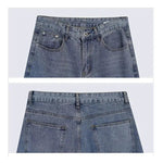 Light Blue Straight-leg Jeans